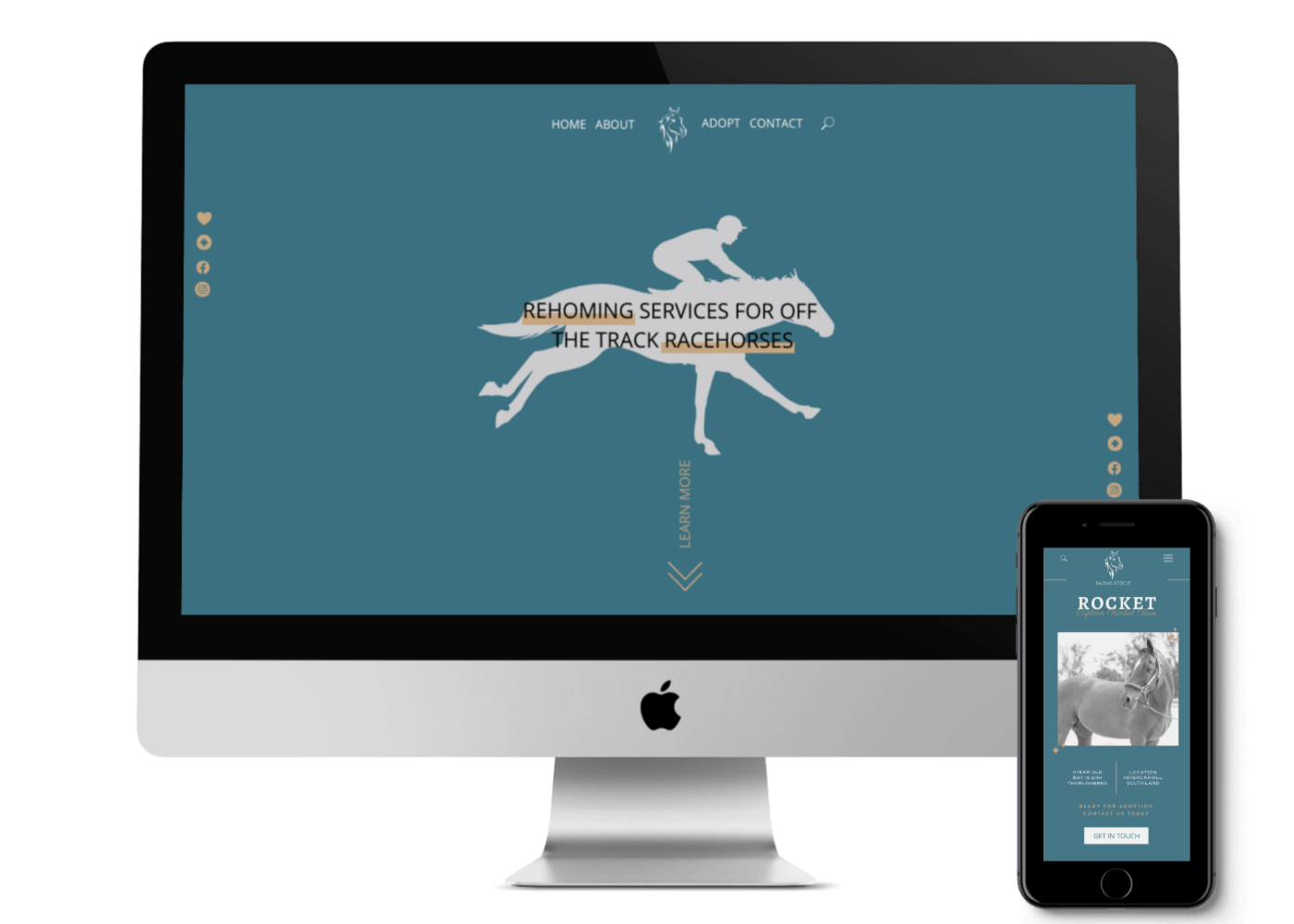 Wanaka web design services, example of responsive website on desktop and mobile.